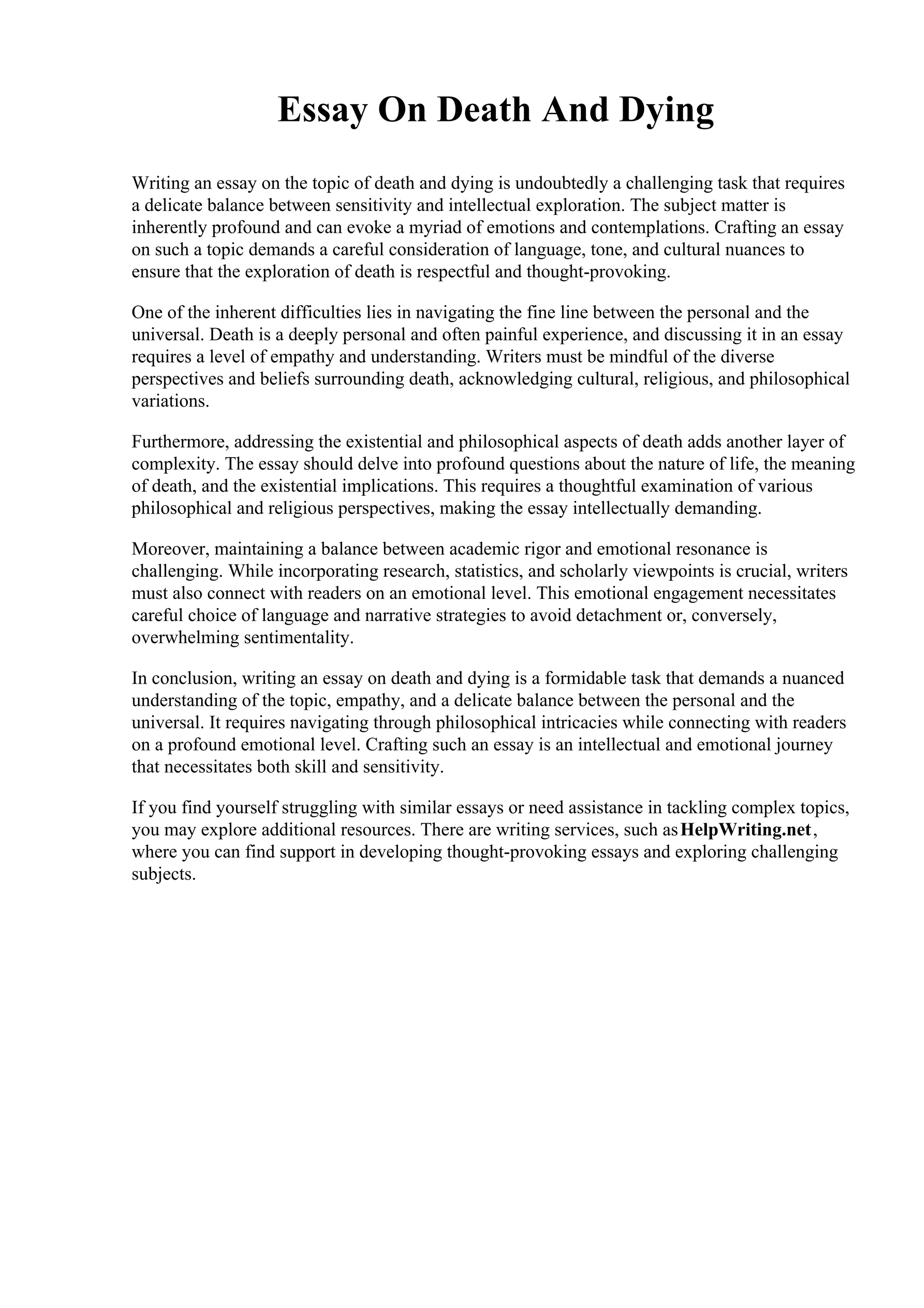 Essay On Death And Dying.pdf