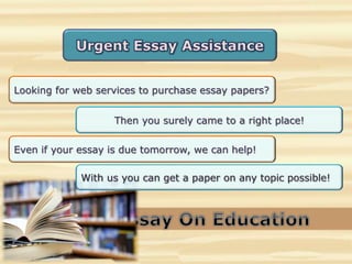 Looking for web services to purchase essay papers?
Then you surely came to a right place!
Even if your essay is due tomorrow, we can help!
 
