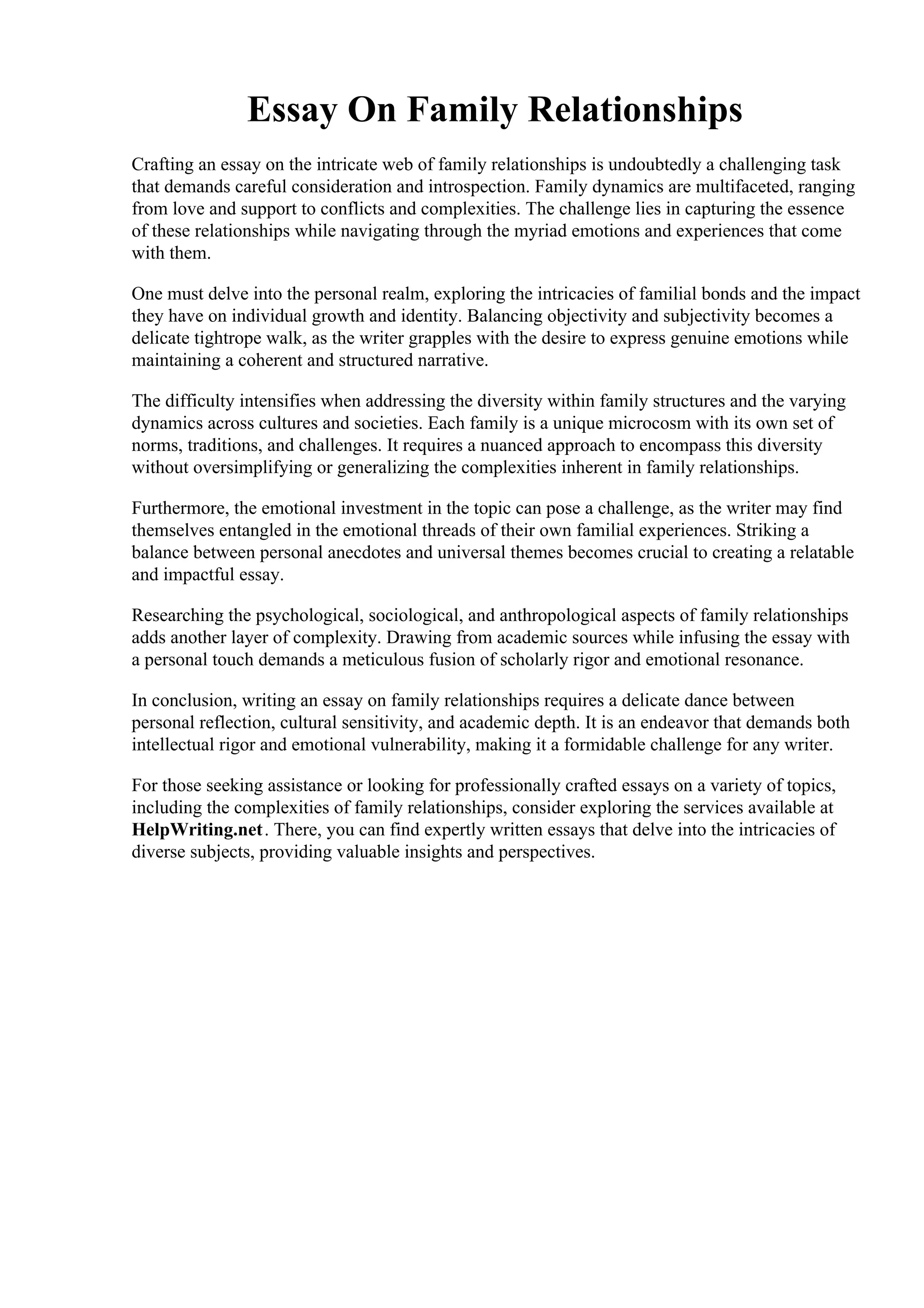 Essay On Family Relationships.pdf