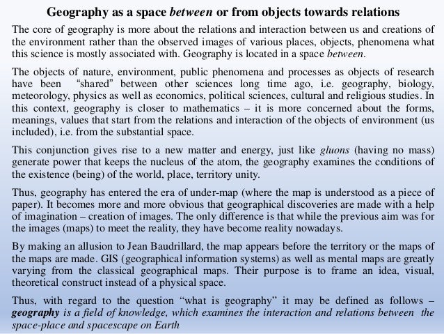 geography of essay