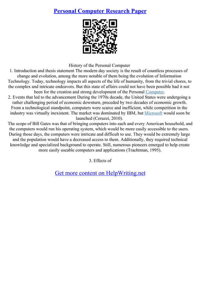 Essay On Invention Of Computer | PDF | Internet for Beginners | Internet