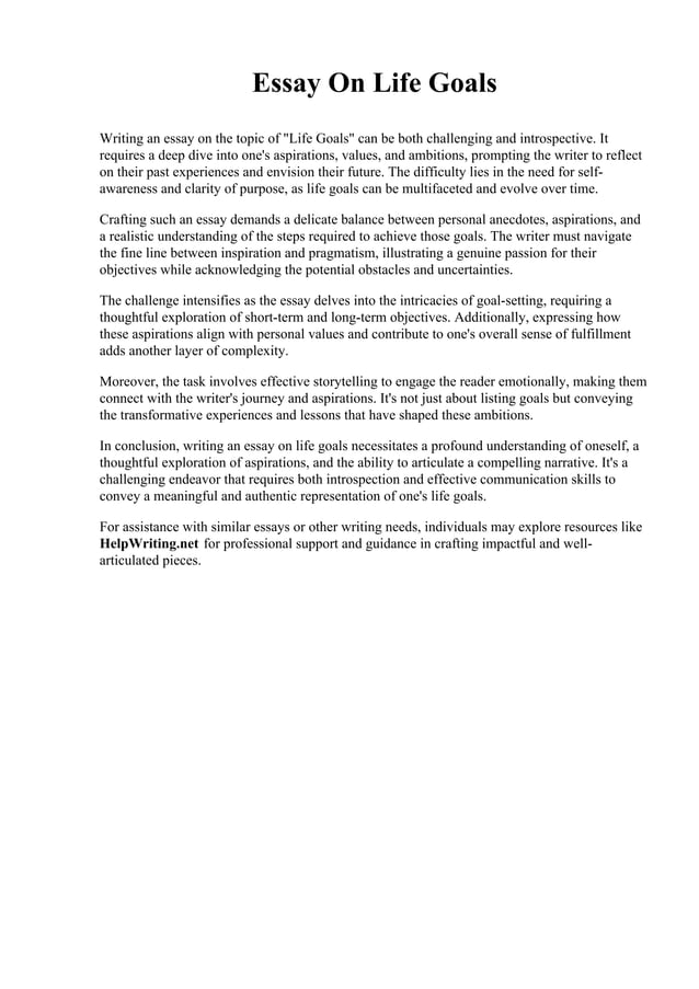 Essay On Life Goals.pdf