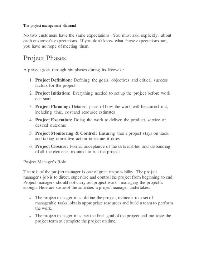 essay on project work