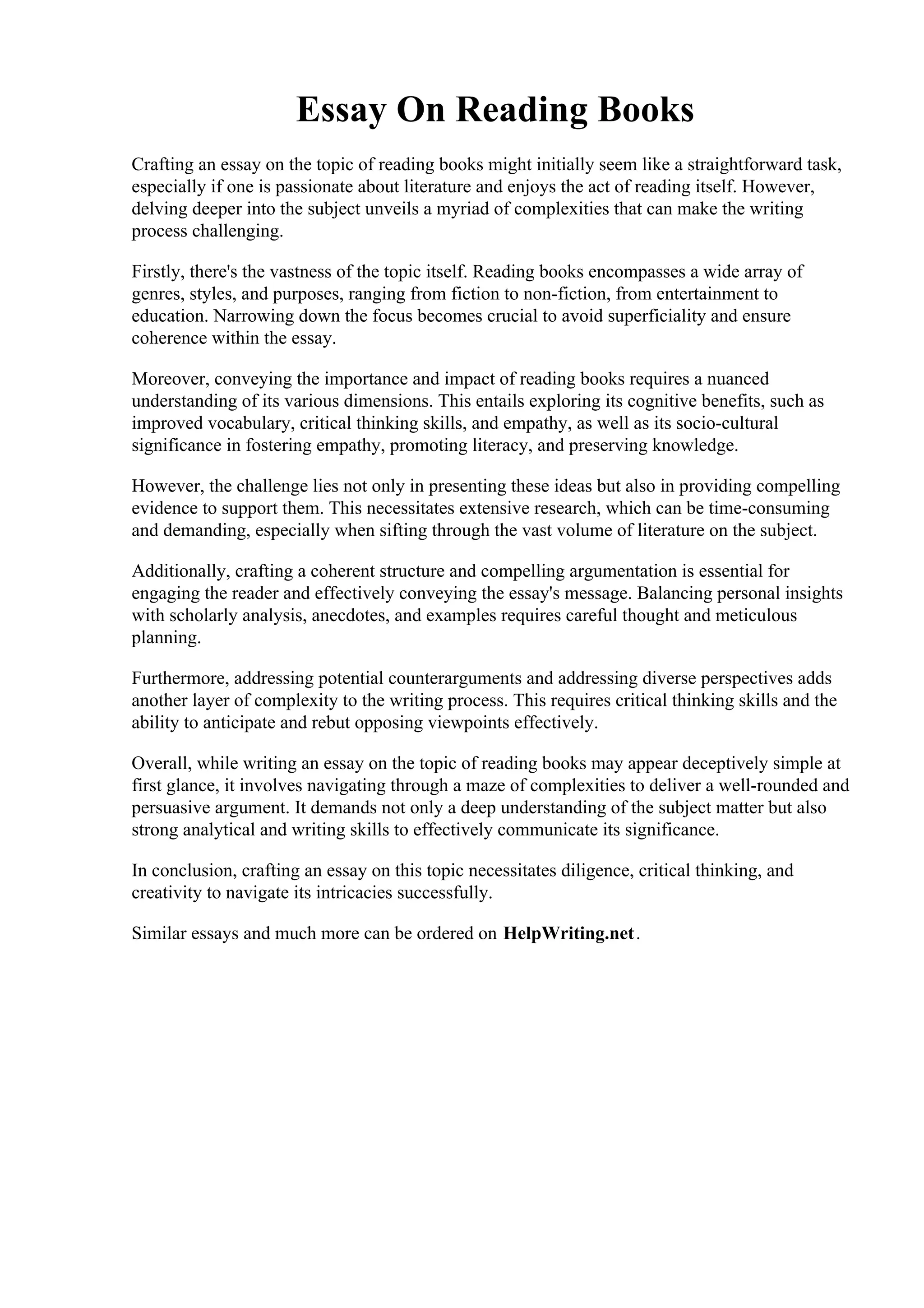 エッセイ Focus on Reading and Writing Essays R T N A