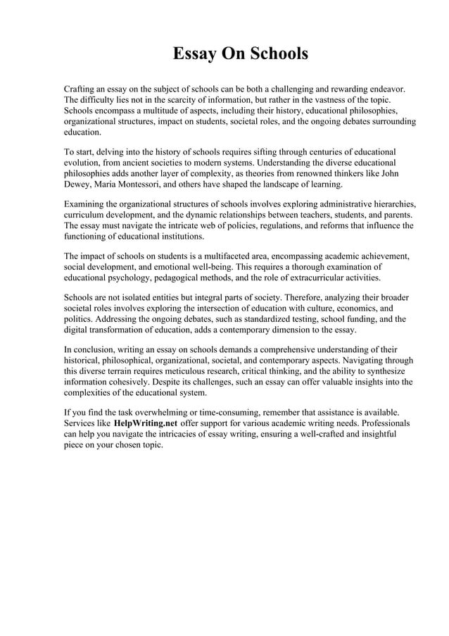 Essay On Schools.pdf