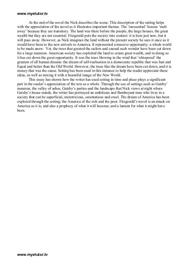The Great Gatsby ( Film) Essay Questions | GradeSaver the great gatsby essay questions
