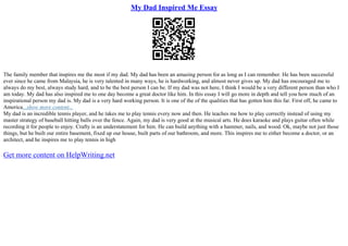 Essay On The Impact Of Absent Fathers | PPT