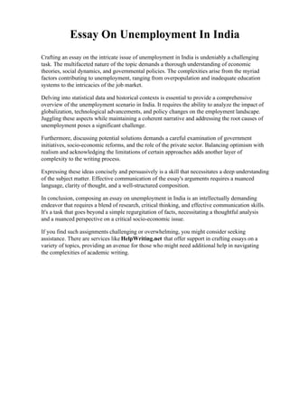 Essay On Unemployment In India.pdf