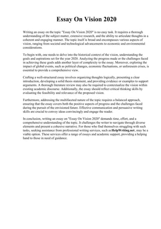 Essay On Vision 2020.pdf