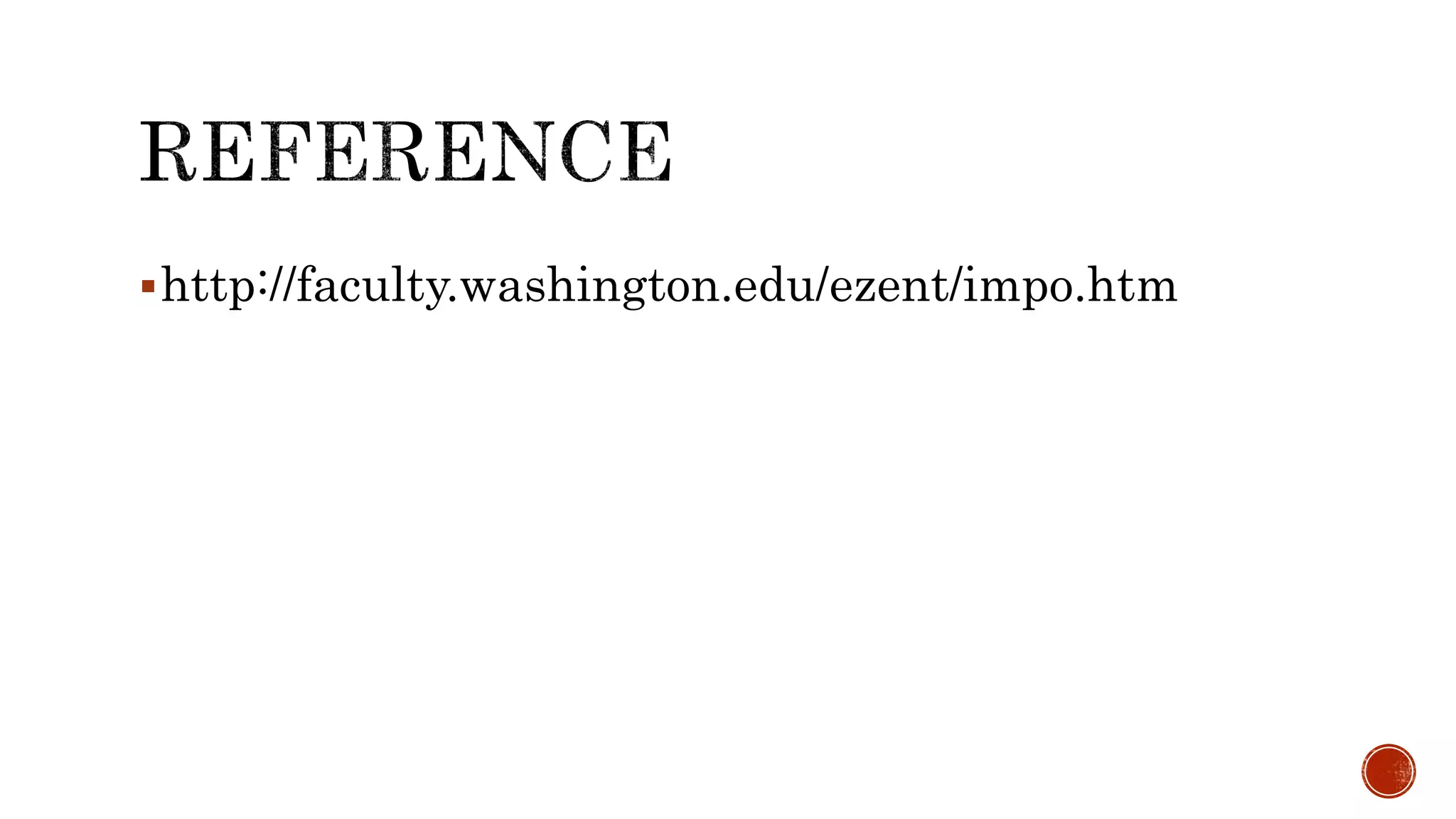 http://faculty.washington.edu/ezent/impo.htm
 