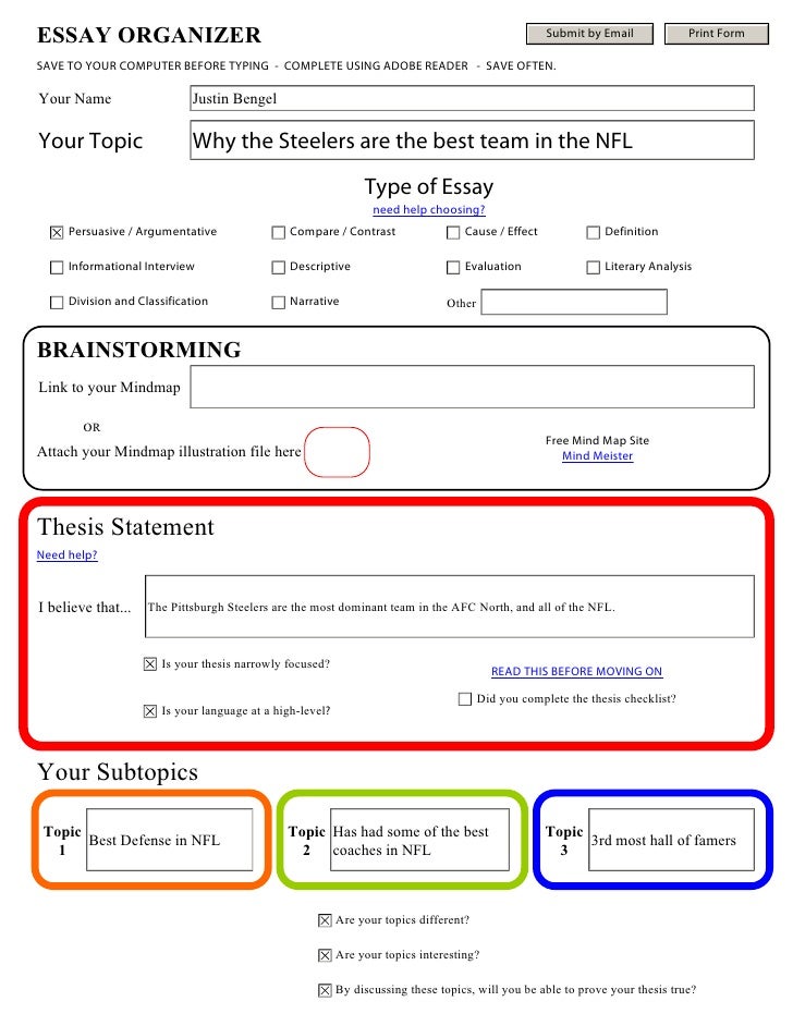 Essay Organizer