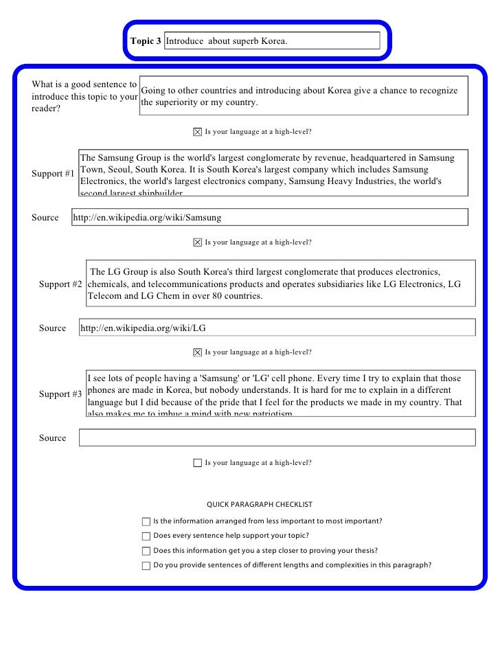 Essay Organizer