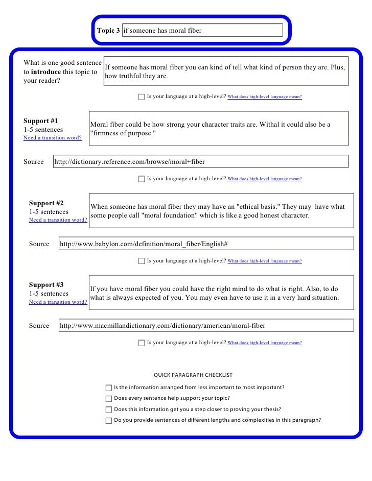 Essay Organizer 3