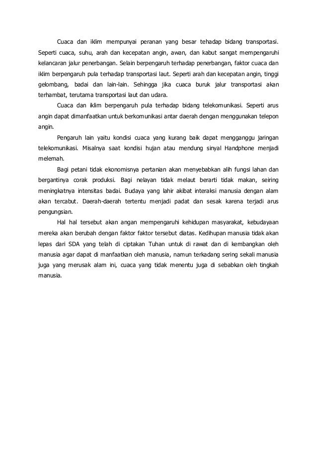 Pengaruh Matahari Terhadap Kehidupan Manusia