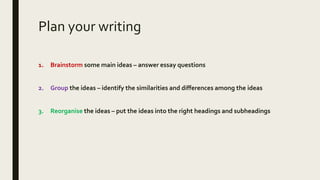 Essay plan and structure dw ss_new | PPT