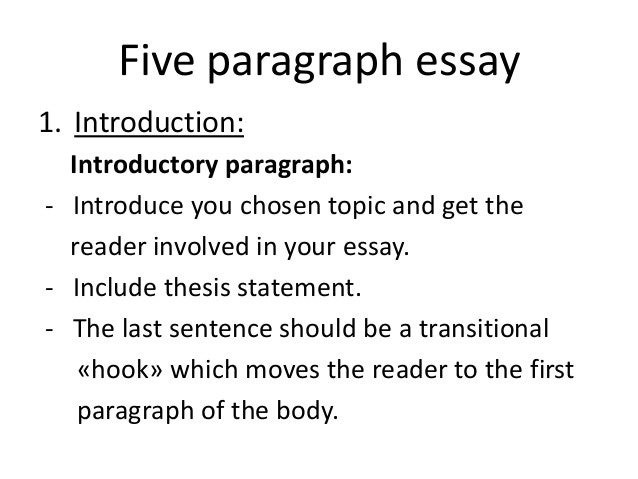 Intro paragraph essay