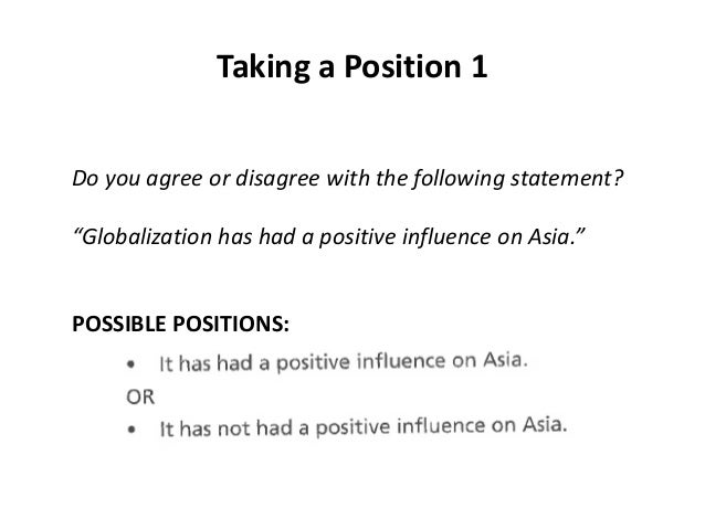 Taking a position essay topics