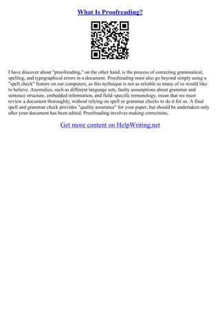 Essay Proofreading Services | PDF