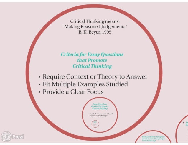 Critical thinking application paper number fourteen
