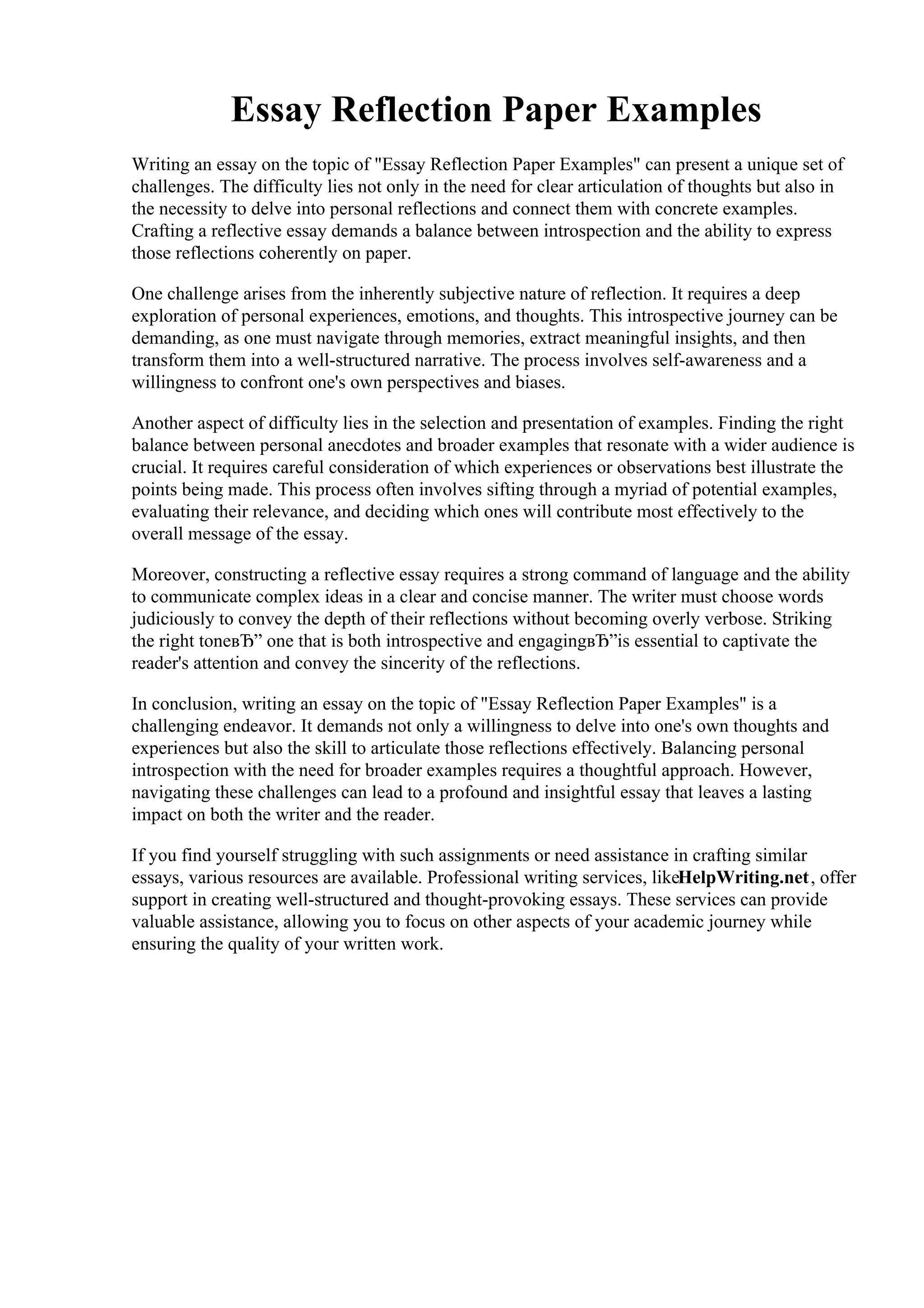 Essay Reflection Paper Examples.pdf