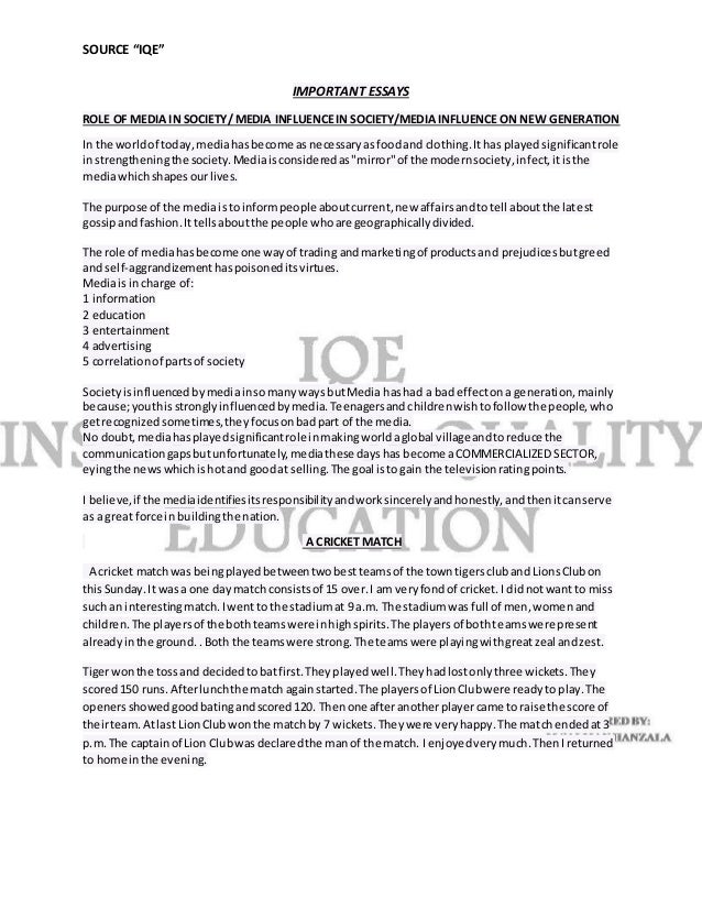 Is fashion necessary essay