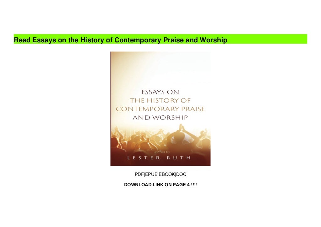 Contemporary worship essays image
