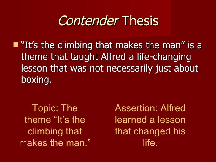 an analysis of the novel the contender by robert lipsyte As illustrated in the contender, lipsyte values the process more than the result robert lipsyte was diagnosed with testicular cancer lipsyte's books focus on the search for self-definition by young adults. an analysis of the novel the contender by robert lipsyte As illustrated in the contender, lipsyte values the process more than the result robert lipsyte was diagnosed with testicular cancer lipsyte's books focus on the search for self-definition by young adults.