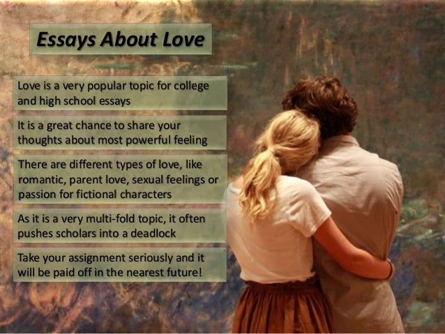 example essays on love