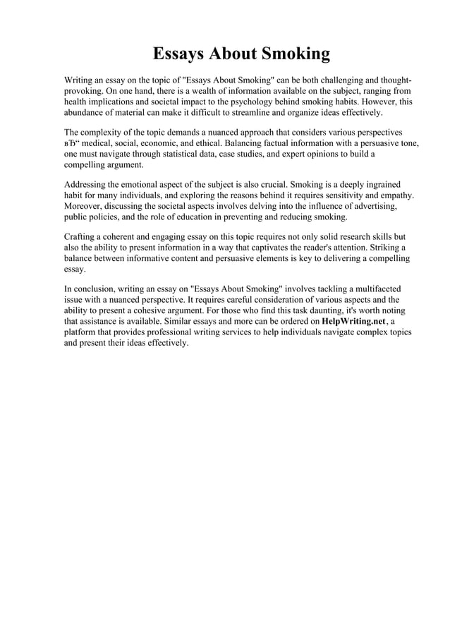 Essays About Smoking PDF essays-about-smoking-pdf
