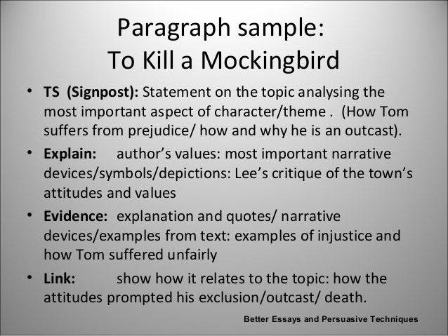 thesis statement examples to kill a mockingbird