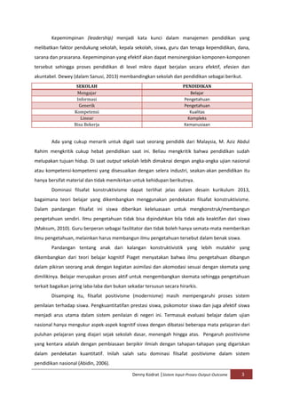 SIstem input-proses-output-outcome pendidikan bermutu | PDF