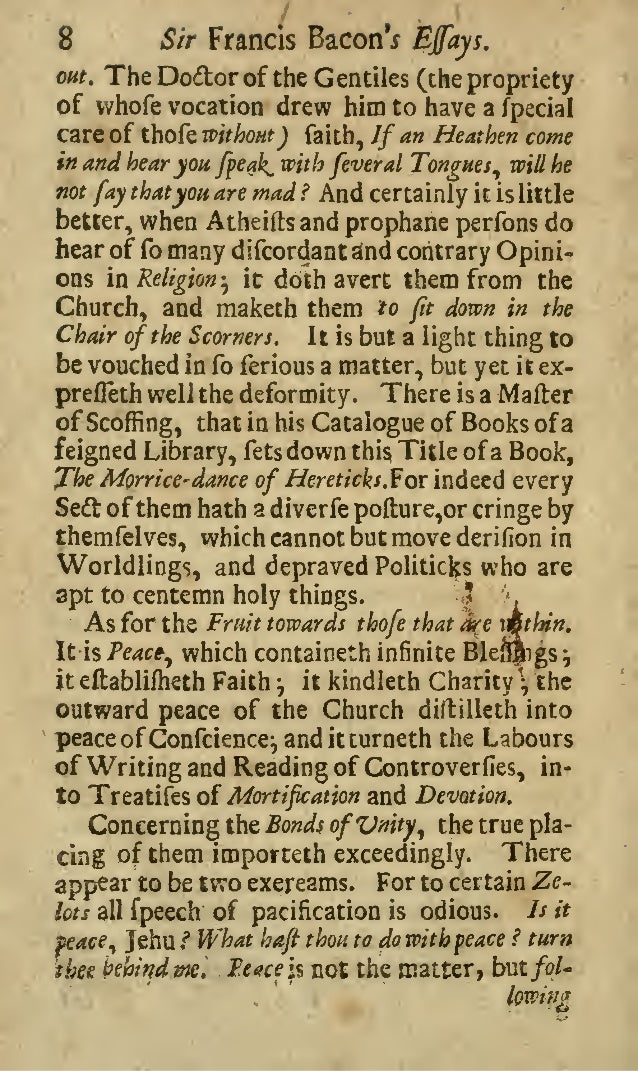 Bacon's essay