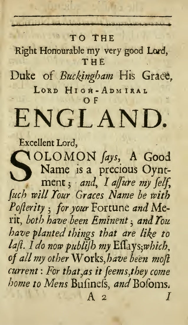 Bacon's essay