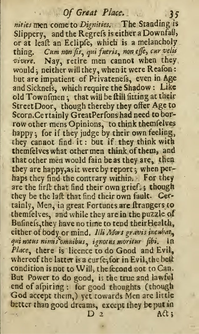 Sir francis bacon essay