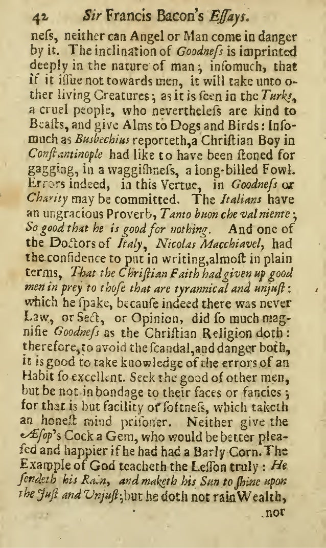 Sir francis bacon essay