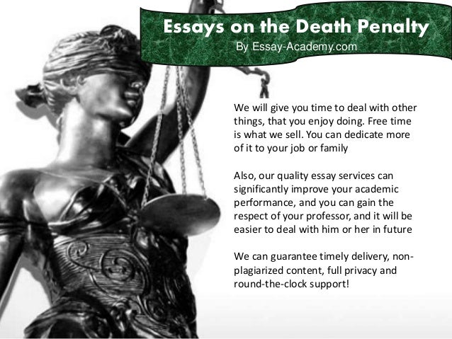 essays for the death penalty