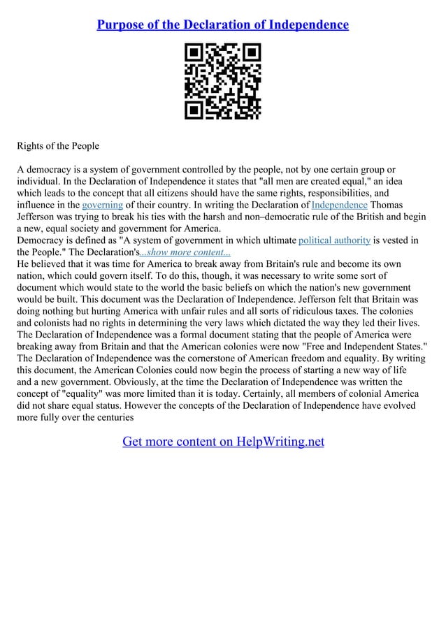 slavery paragraph declaration of independence