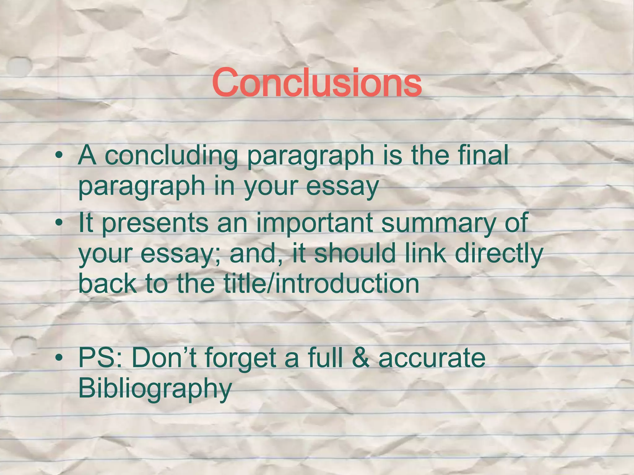 How to structure & Write an Essay | PPTX