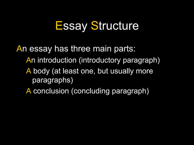 Essay Writing (Structure) | PPT