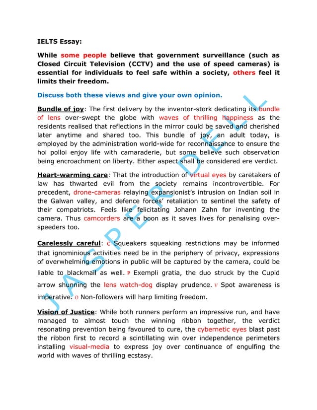 freedom of expression essay ielts
