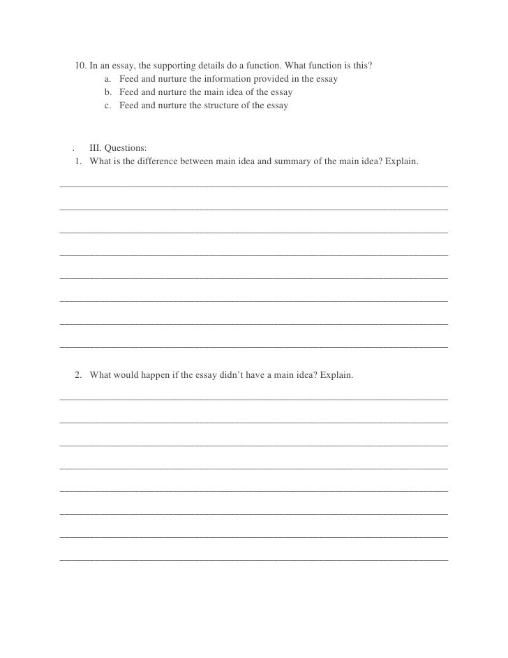 essay writing test pdf
