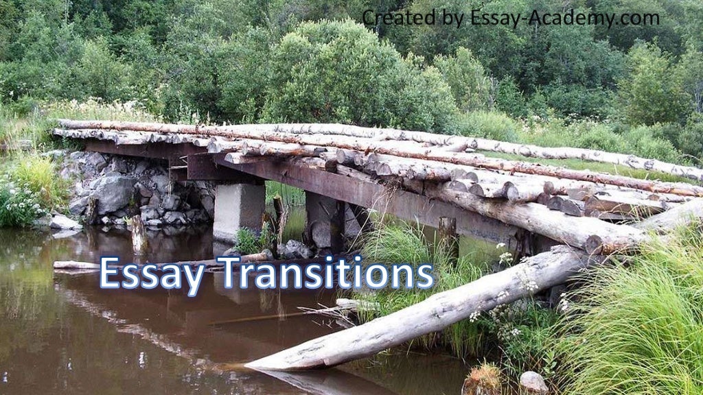 Transition in essay