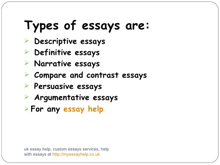 The two types of essays