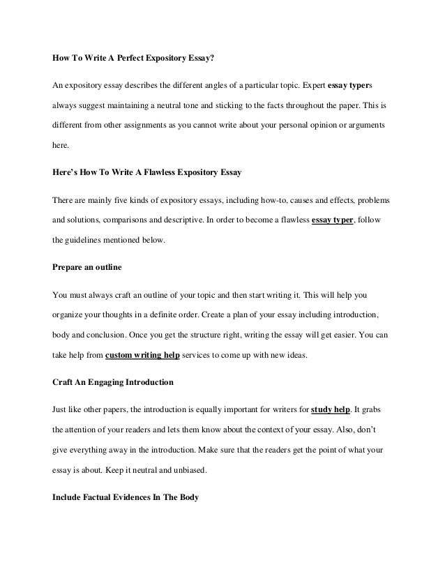 how to write a perfect expository essay essay typers