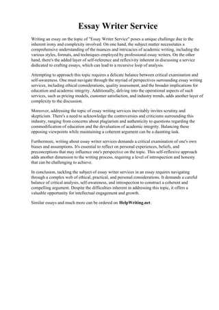 college essay writer services usa