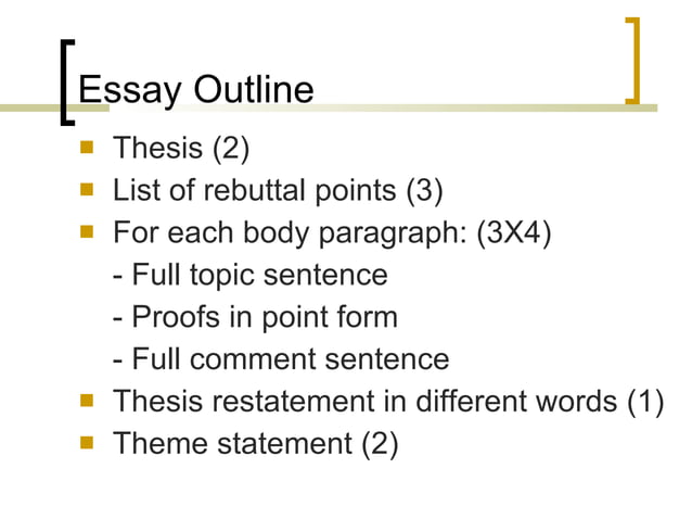 how 2 write essay