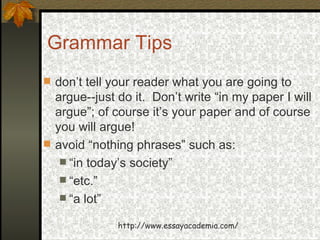 Essay writing format picture