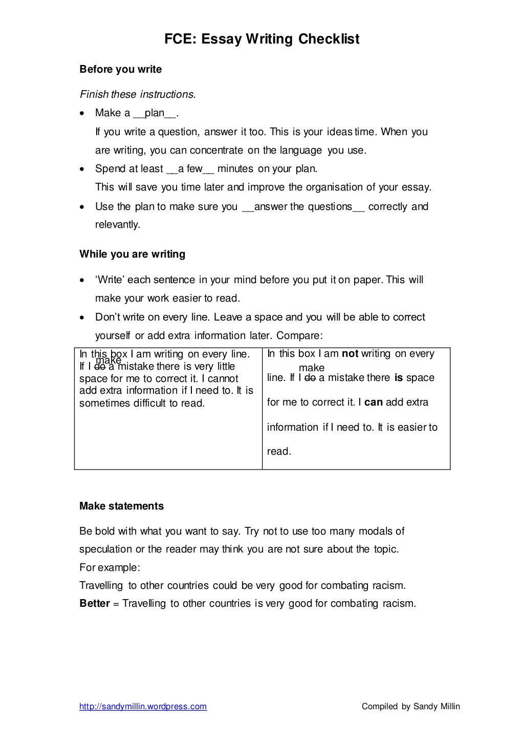 examples of essay writing in english pdf