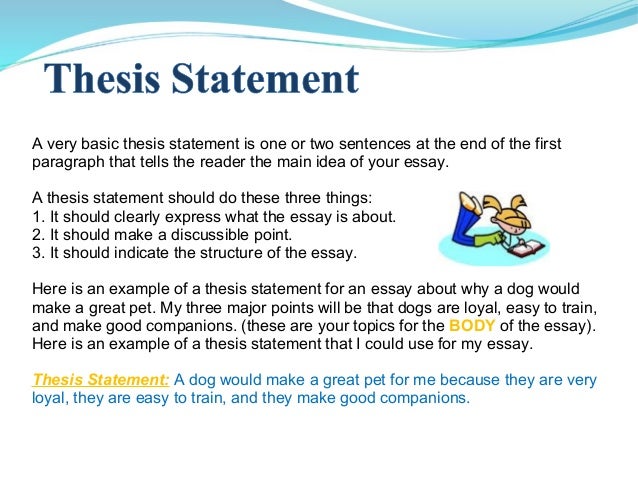 a thesis statement clarifies the main point an essay will make