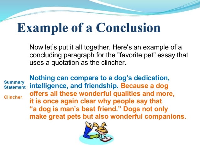 What is a conclusion in an essay